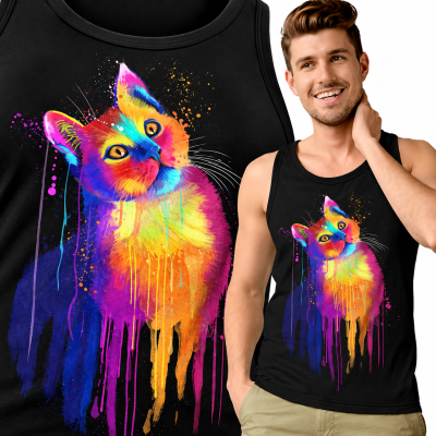 TANK TOP ZWIERZĘTA  KOT 1